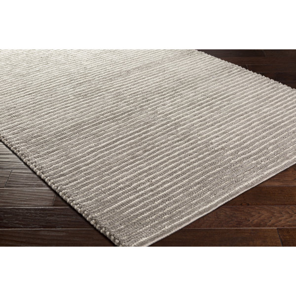 Mercury Row® Sandifer Handmade Flatweave Wool Gray/Cream Rug & Reviews